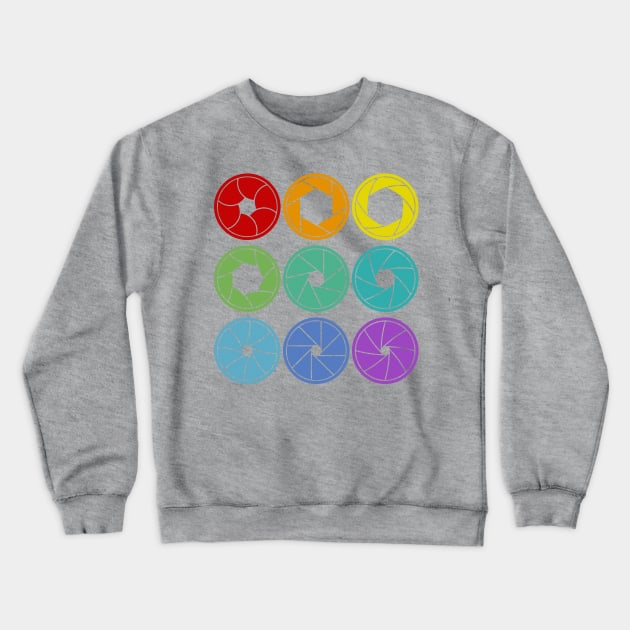 Camera Aperture Design / Photography Lover Crewneck Sweatshirt by DankFutura